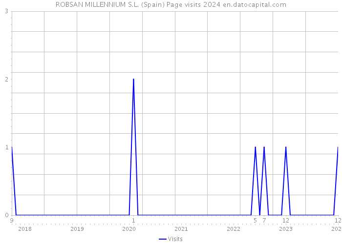 ROBSAN MILLENNIUM S.L. (Spain) Page visits 2024 
