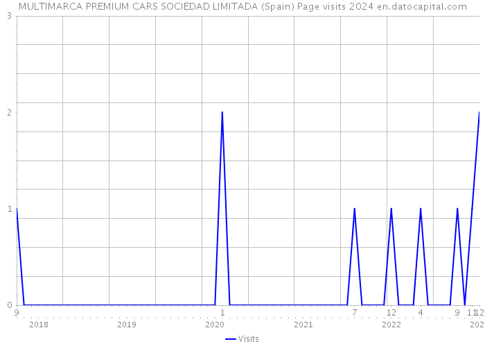 MULTIMARCA PREMIUM CARS SOCIEDAD LIMITADA (Spain) Page visits 2024 