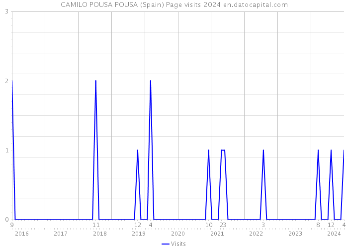 CAMILO POUSA POUSA (Spain) Page visits 2024 