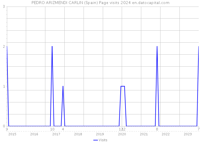 PEDRO ARIZMENDI CARLIN (Spain) Page visits 2024 