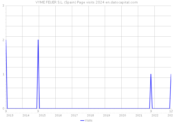 VYME FEUER S.L. (Spain) Page visits 2024 