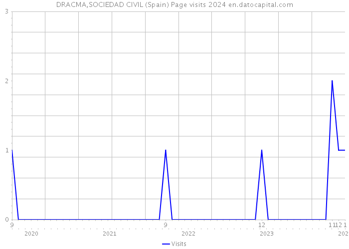 DRACMA,SOCIEDAD CIVIL (Spain) Page visits 2024 