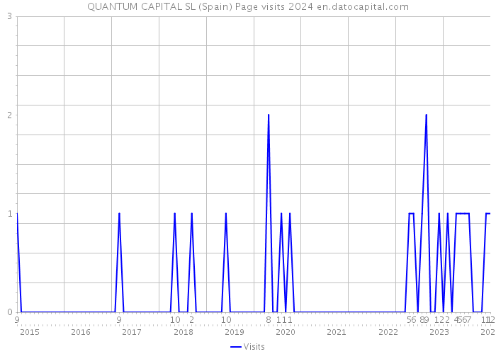 QUANTUM CAPITAL SL (Spain) Page visits 2024 