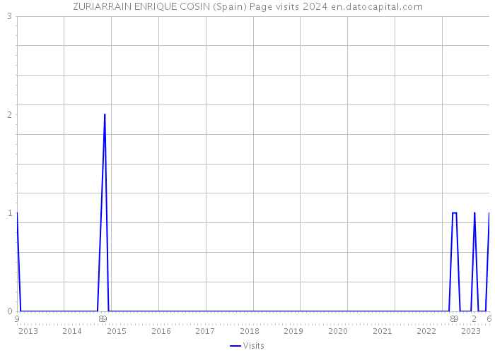 ZURIARRAIN ENRIQUE COSIN (Spain) Page visits 2024 