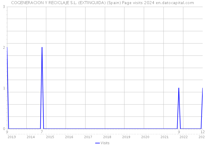 COGENERACION Y RECICLAJE S.L. (EXTINGUIDA) (Spain) Page visits 2024 