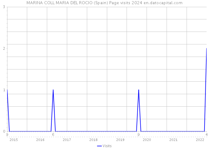 MARINA COLL MARIA DEL ROCIO (Spain) Page visits 2024 