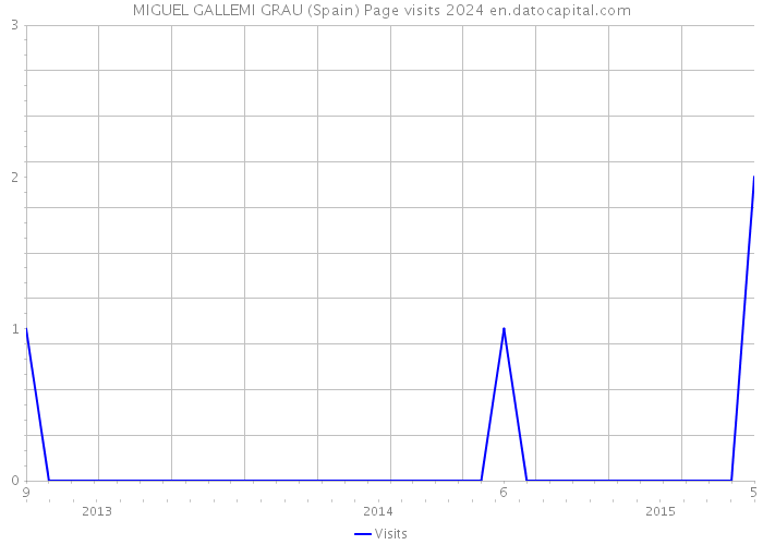 MIGUEL GALLEMI GRAU (Spain) Page visits 2024 