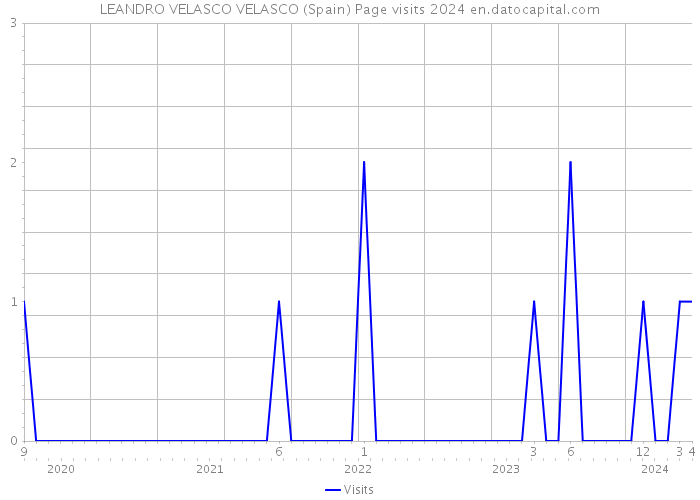 LEANDRO VELASCO VELASCO (Spain) Page visits 2024 