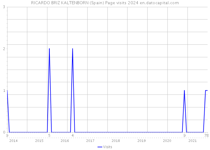 RICARDO BRIZ KALTENBORN (Spain) Page visits 2024 