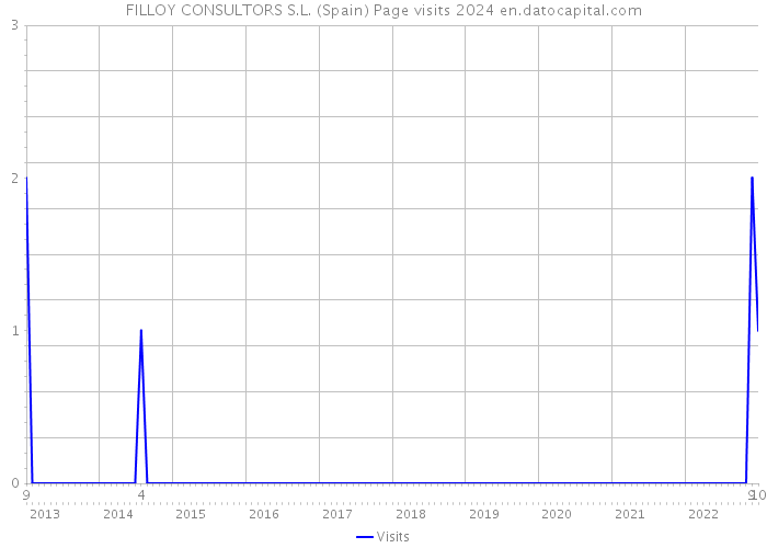 FILLOY CONSULTORS S.L. (Spain) Page visits 2024 