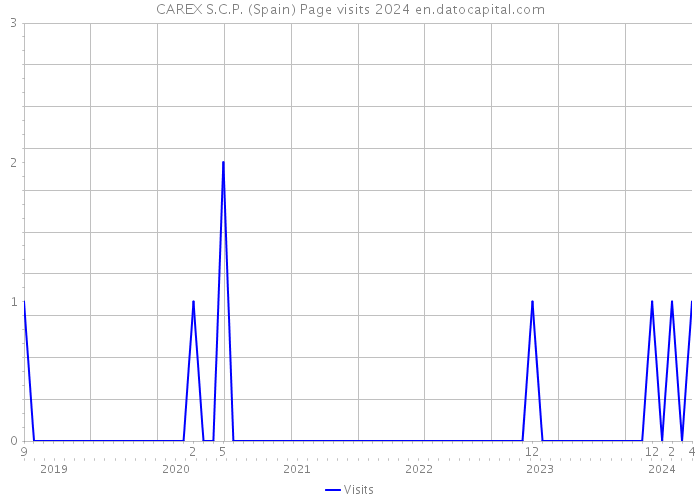 CAREX S.C.P. (Spain) Page visits 2024 