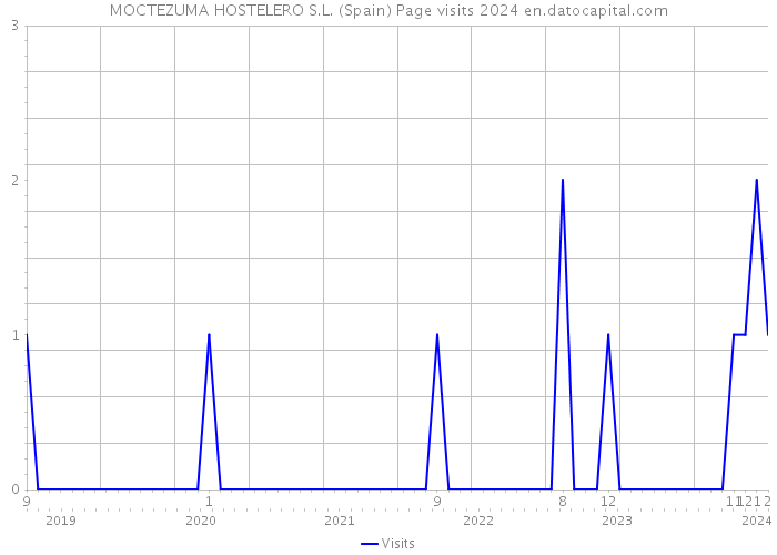 MOCTEZUMA HOSTELERO S.L. (Spain) Page visits 2024 