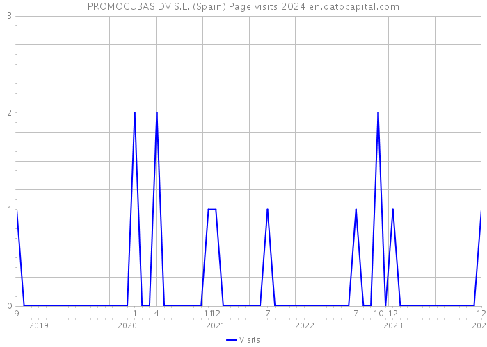 PROMOCUBAS DV S.L. (Spain) Page visits 2024 