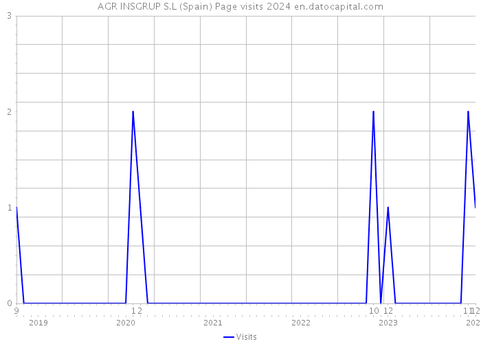 AGR INSGRUP S.L (Spain) Page visits 2024 