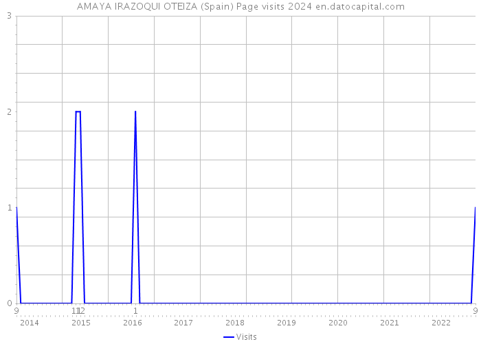 AMAYA IRAZOQUI OTEIZA (Spain) Page visits 2024 