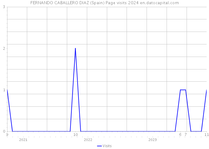 FERNANDO CABALLERO DIAZ (Spain) Page visits 2024 