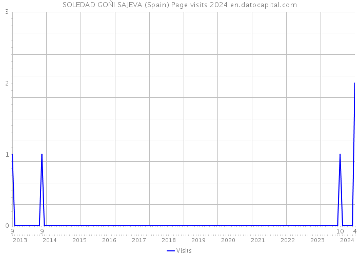 SOLEDAD GOÑI SAJEVA (Spain) Page visits 2024 