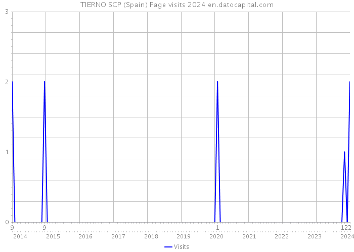 TIERNO SCP (Spain) Page visits 2024 
