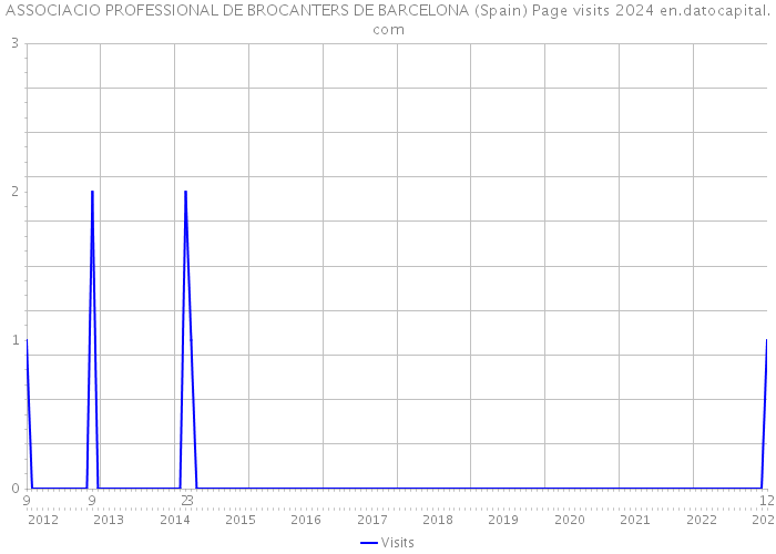 ASSOCIACIO PROFESSIONAL DE BROCANTERS DE BARCELONA (Spain) Page visits 2024 