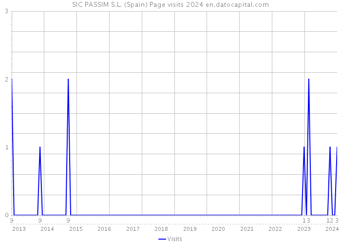 SIC PASSIM S.L. (Spain) Page visits 2024 