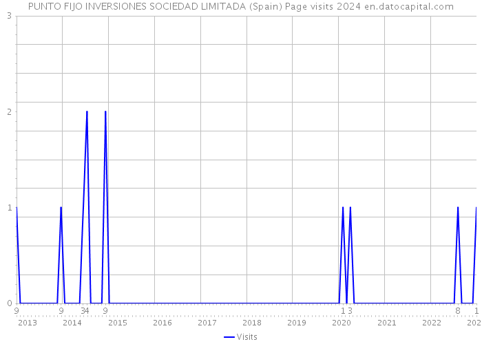 PUNTO FIJO INVERSIONES SOCIEDAD LIMITADA (Spain) Page visits 2024 