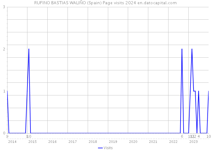 RUFINO BASTIAS WALIÑO (Spain) Page visits 2024 