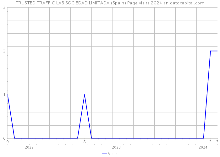 TRUSTED TRAFFIC LAB SOCIEDAD LIMITADA (Spain) Page visits 2024 