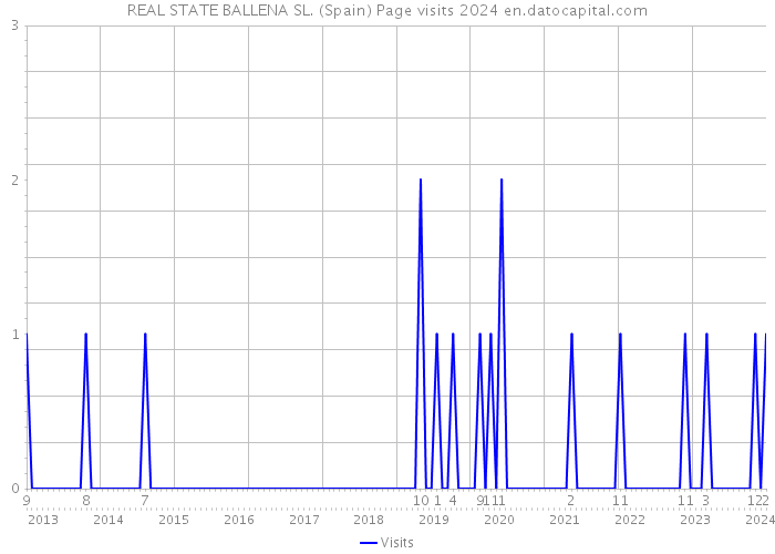 REAL STATE BALLENA SL. (Spain) Page visits 2024 