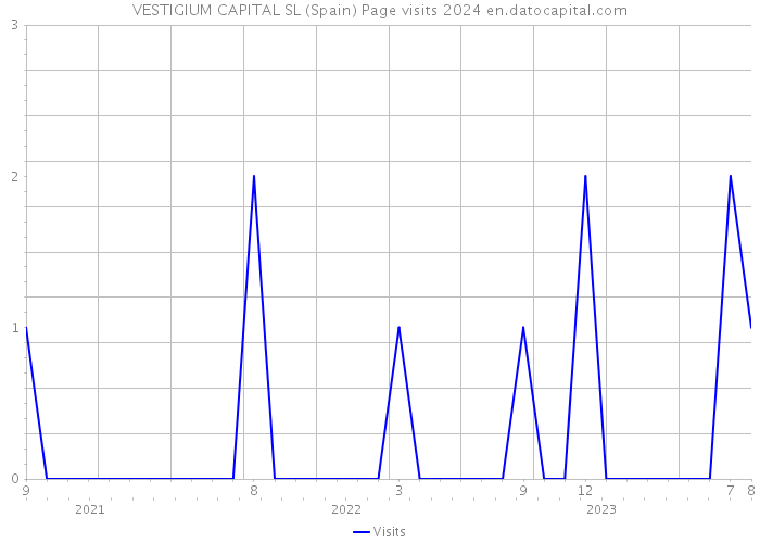 VESTIGIUM CAPITAL SL (Spain) Page visits 2024 