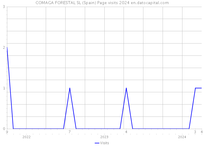 COMAGA FORESTAL SL (Spain) Page visits 2024 