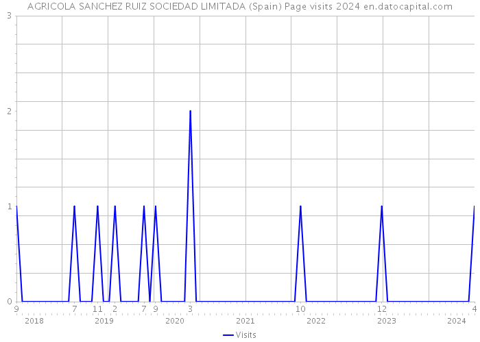 AGRICOLA SANCHEZ RUIZ SOCIEDAD LIMITADA (Spain) Page visits 2024 