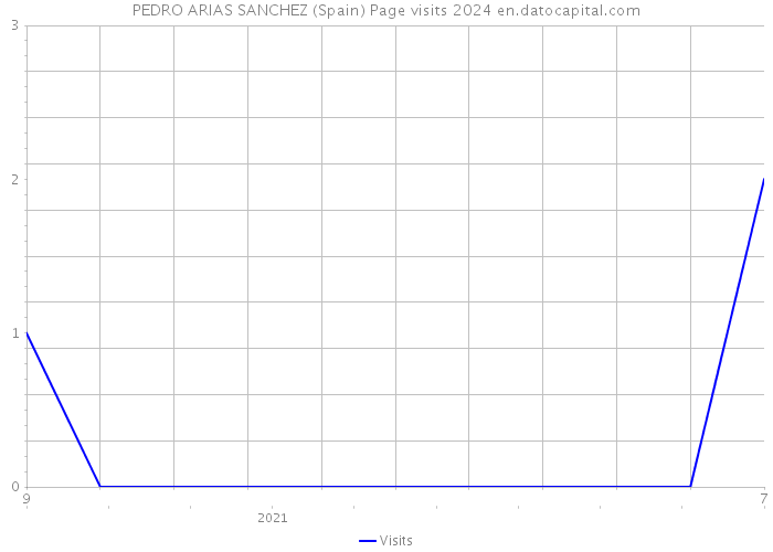 PEDRO ARIAS SANCHEZ (Spain) Page visits 2024 