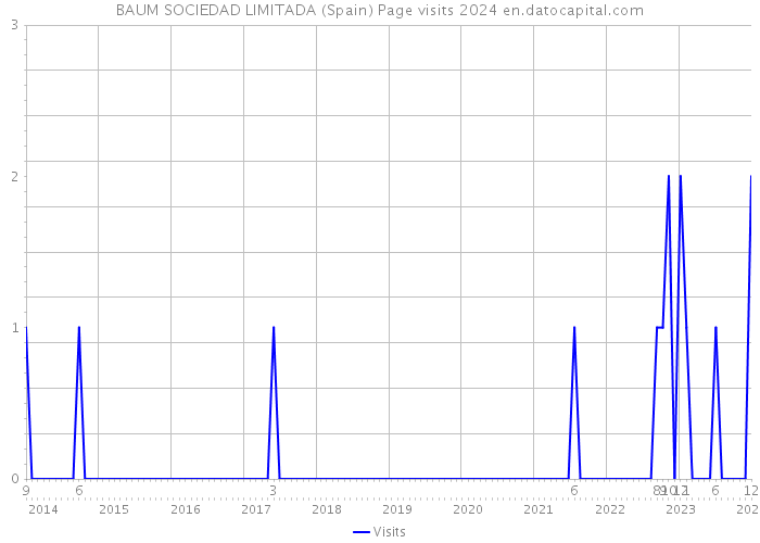 BAUM SOCIEDAD LIMITADA (Spain) Page visits 2024 