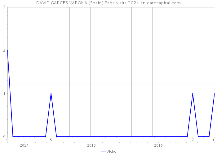 DAVID GARCES VARONA (Spain) Page visits 2024 