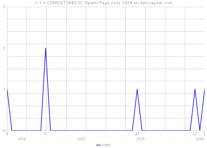 V Y V CONSULTORES SC (Spain) Page visits 2024 