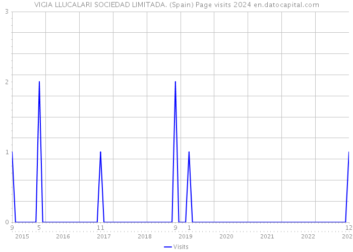 VIGIA LLUCALARI SOCIEDAD LIMITADA. (Spain) Page visits 2024 