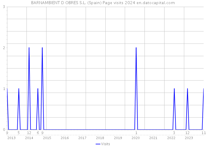 BARNAMBIENT D OBRES S.L. (Spain) Page visits 2024 