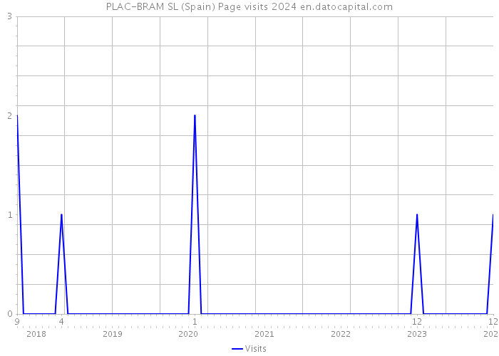 PLAC-BRAM SL (Spain) Page visits 2024 
