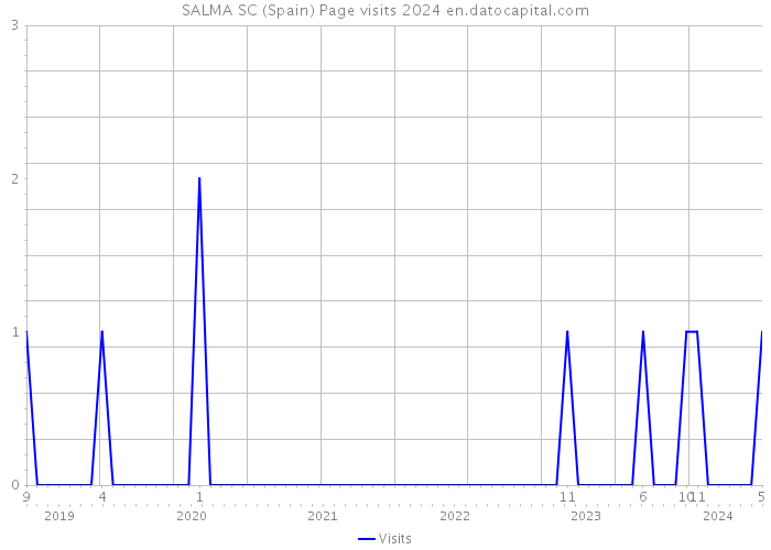 SALMA SC (Spain) Page visits 2024 