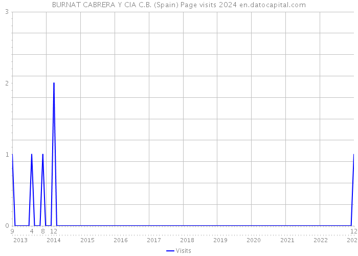 BURNAT CABRERA Y CIA C.B. (Spain) Page visits 2024 