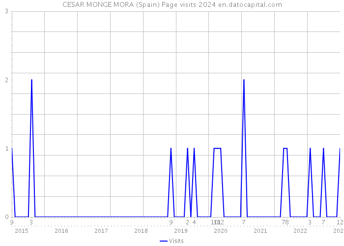 CESAR MONGE MORA (Spain) Page visits 2024 