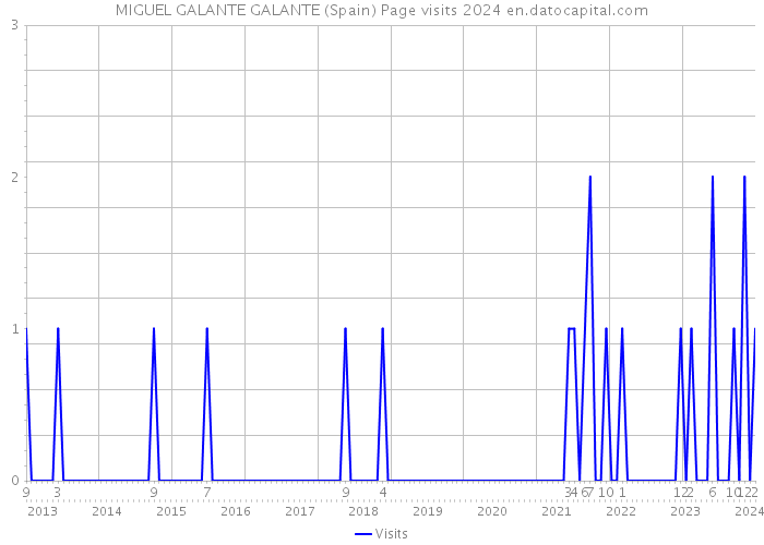 MIGUEL GALANTE GALANTE (Spain) Page visits 2024 