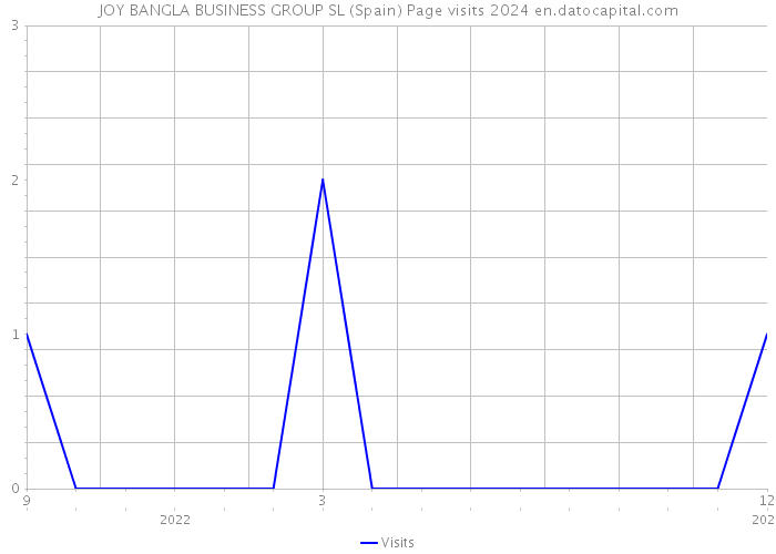 JOY BANGLA BUSINESS GROUP SL (Spain) Page visits 2024 