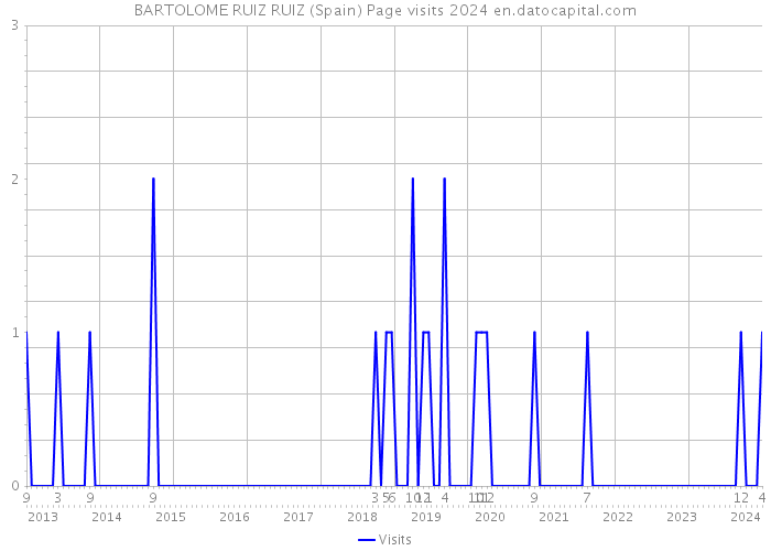 BARTOLOME RUIZ RUIZ (Spain) Page visits 2024 