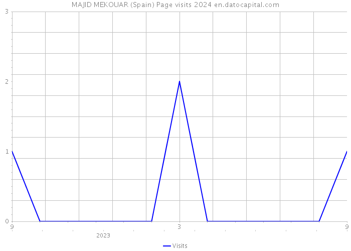 MAJID MEKOUAR (Spain) Page visits 2024 