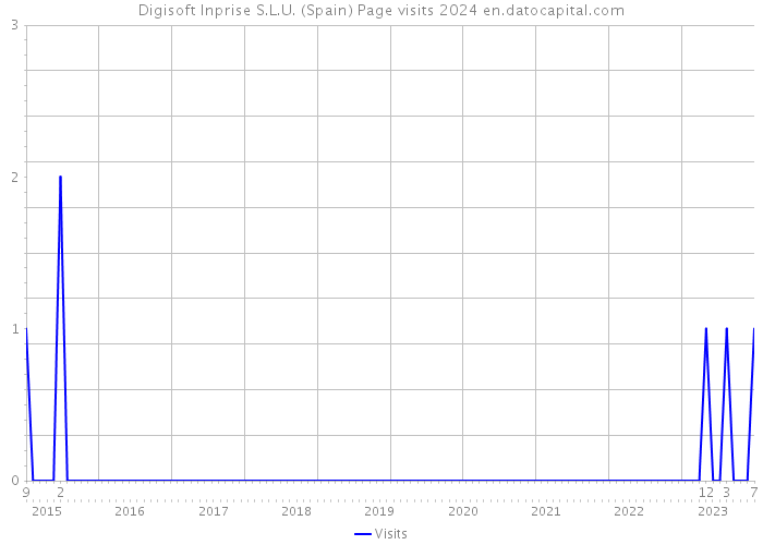 Digisoft Inprise S.L.U. (Spain) Page visits 2024 