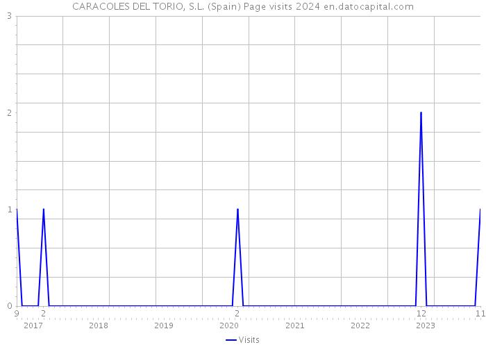 CARACOLES DEL TORIO, S.L. (Spain) Page visits 2024 
