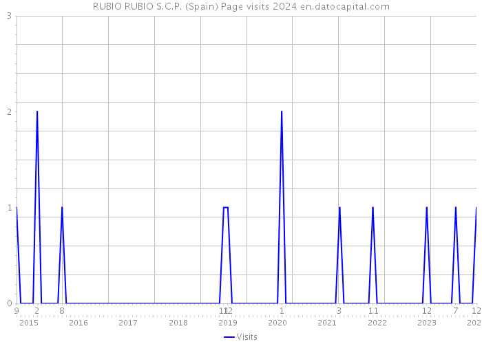 RUBIO RUBIO S.C.P. (Spain) Page visits 2024 