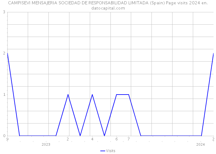 CAMPISEVI MENSAJERIA SOCIEDAD DE RESPONSABILIDAD LIMITADA (Spain) Page visits 2024 