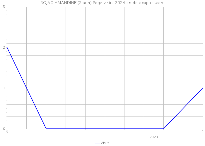 ROJAO AMANDINE (Spain) Page visits 2024 